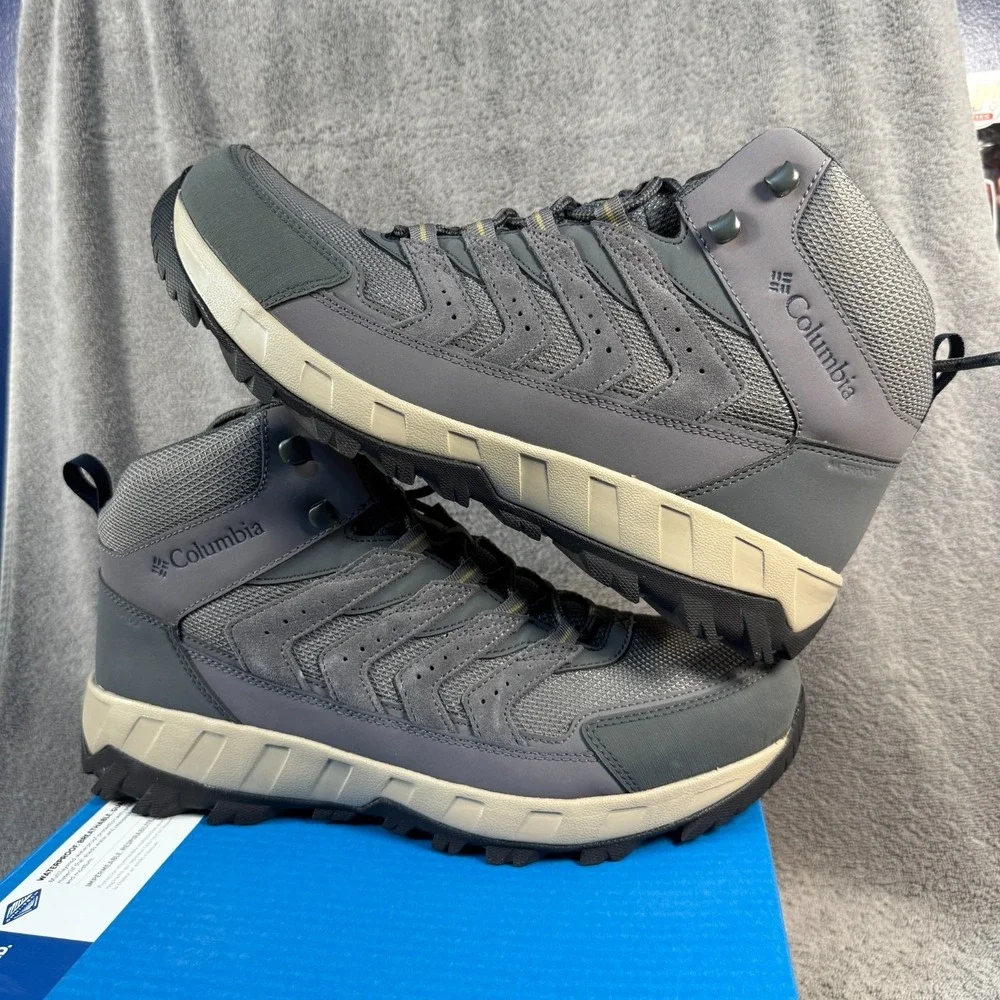 Columbia Strata Trail Mid WP Men's Sz‎ 12 Gray
